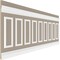 Ekena Millwork Wainscot Paneling Kit, Urethane, 94-1/2 in L, Factory Primed WPKUSQ101P040 - alternate 4